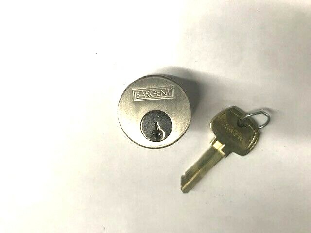 SARGENT MORTICE CYLINDER 41 26D 1 1/8 DULL CHROME US26D K/ RANDOM CHOOSE KEYWAY