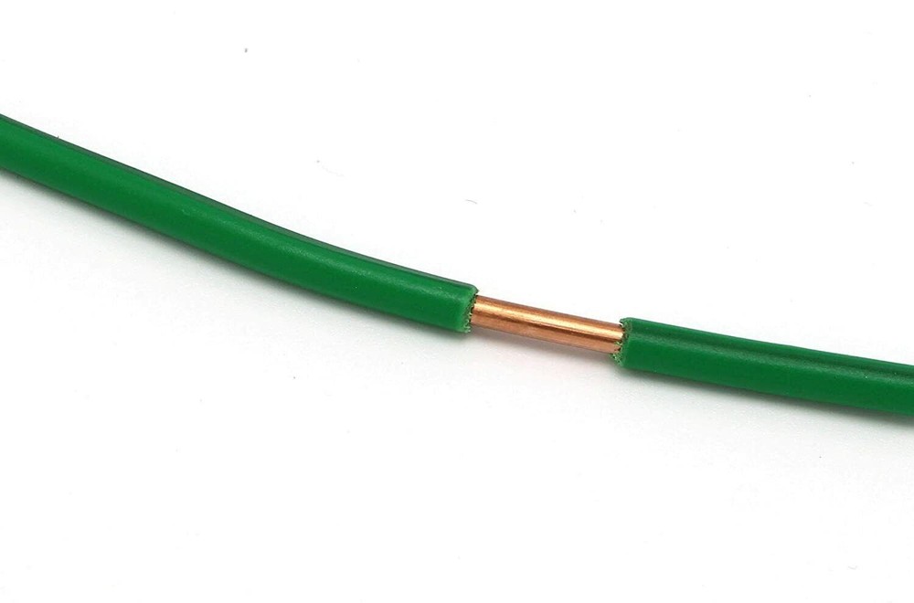THHN / Building Wire - Green Jacket - 10 Gauge Solid Copper UL UV - 100 Ft
