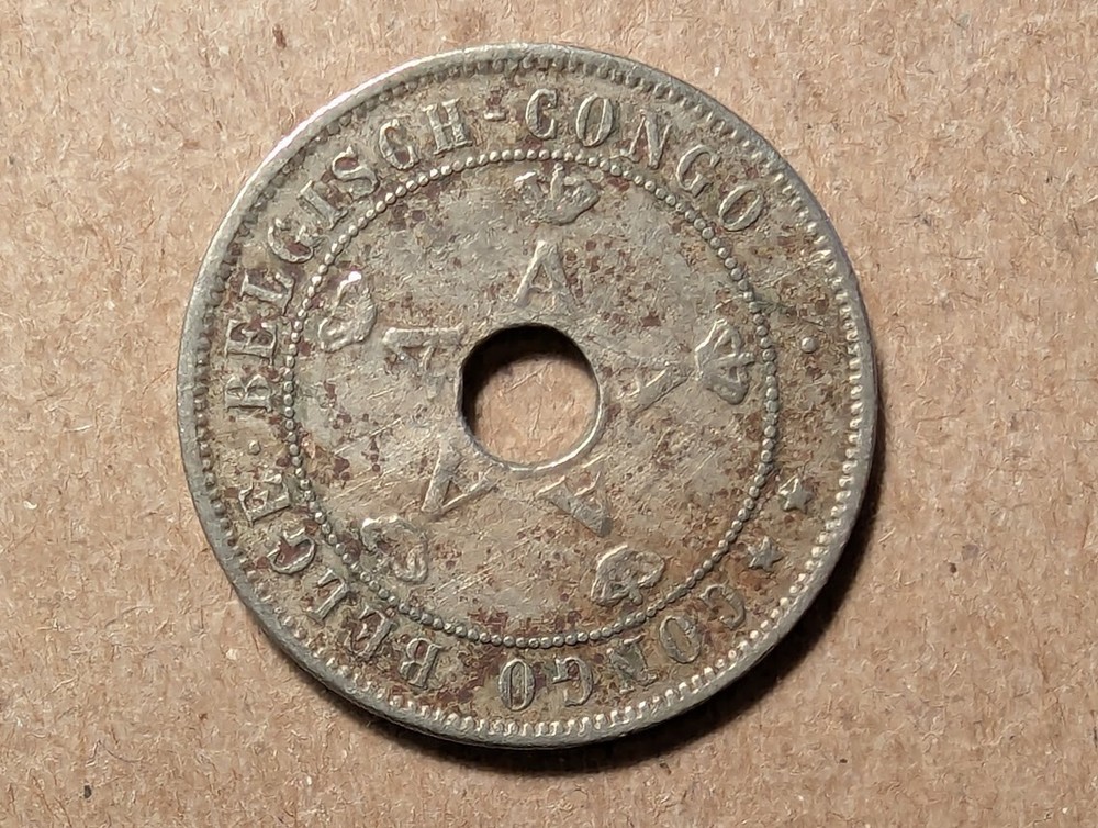 1911 Belgian Congo 20 Centimes