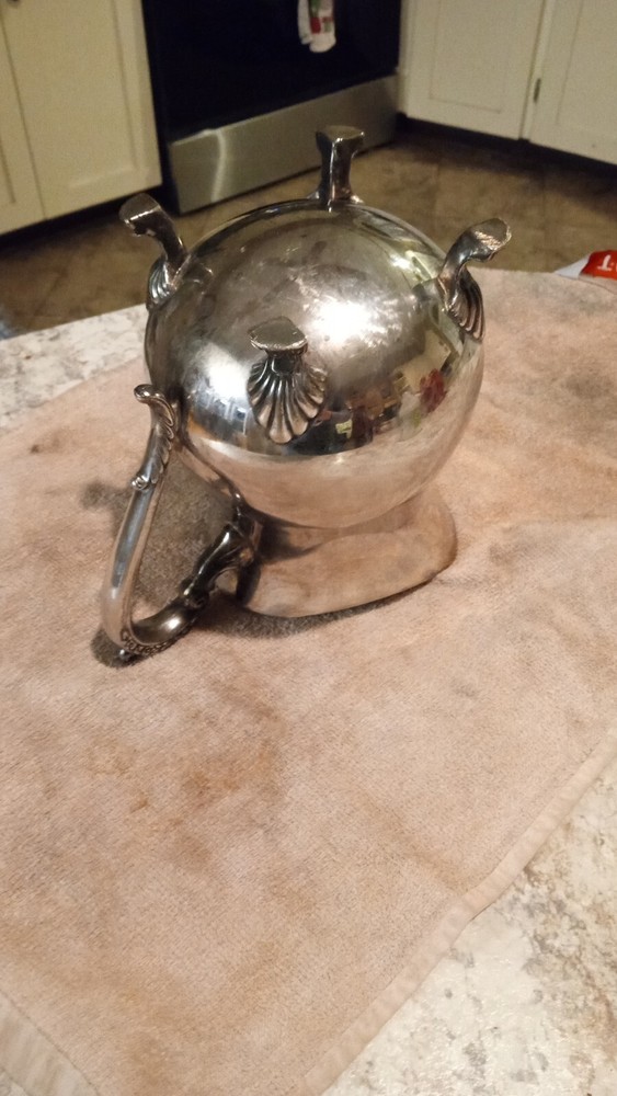 Antique Silver Pitcher, Slightly Tarnished