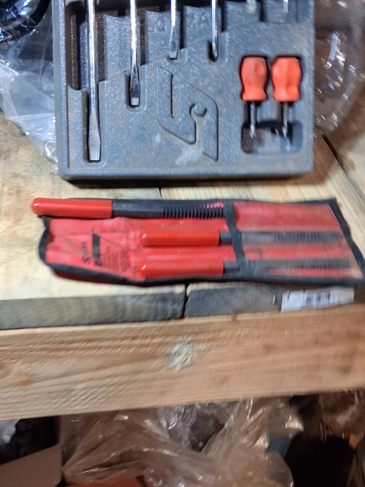 Snap On Screw Driver Set And Snap On Thread Chaser Set