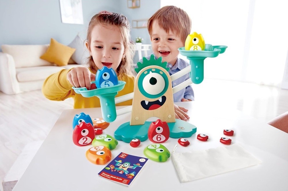 Hape Monster Math Scale (19 Weights) E0511 German Toy