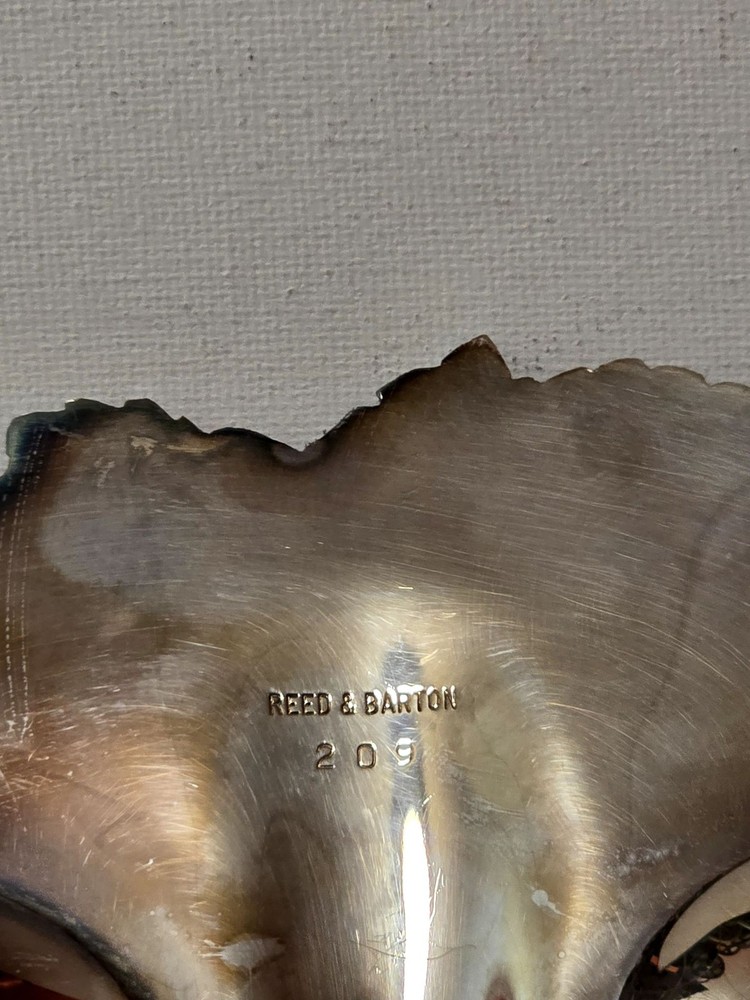 Reed & Barton Shell Dish Dishware Silver Plate Decorative Serving Dish Scalloped