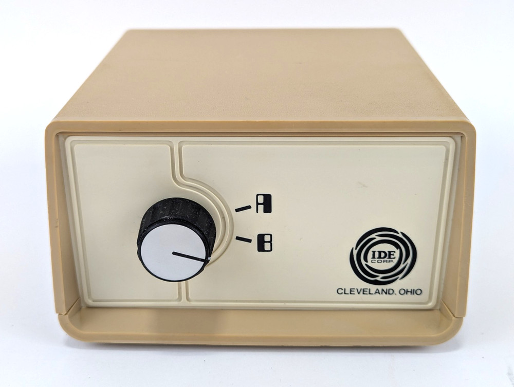 Super Cool - Vintage RS-232 / Parallel Data Switch Box! IDE Corp - Full Wiring