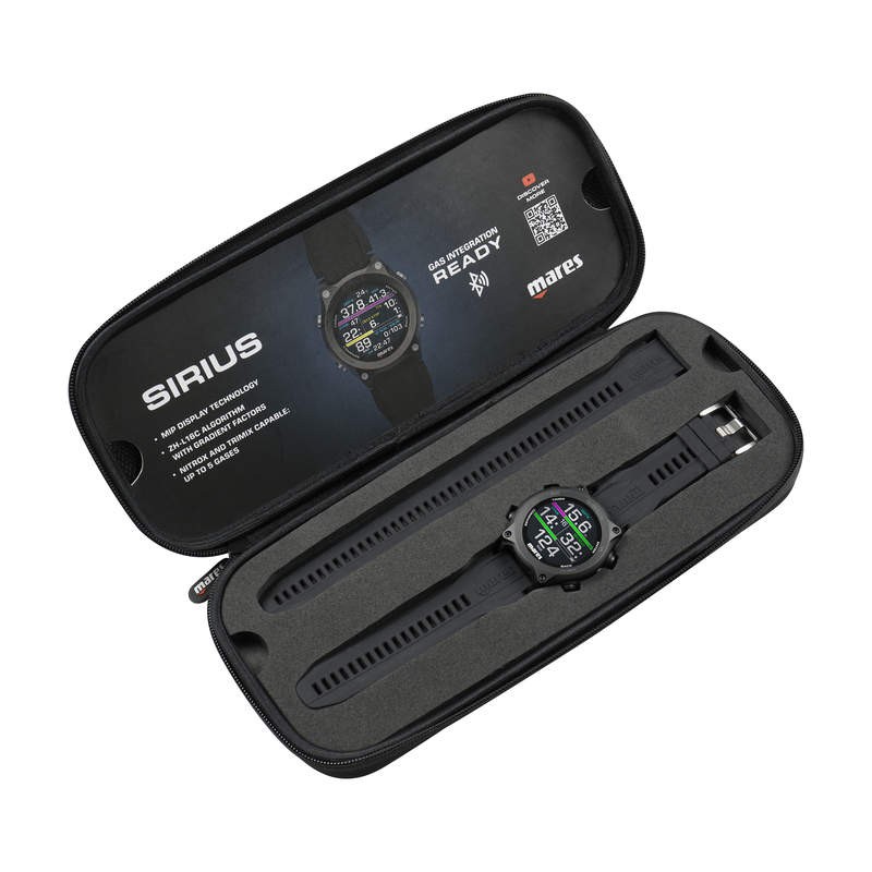 Mares Dive Computer Sirius Black/Black - Wrist Dive Computer(414145BKBK)