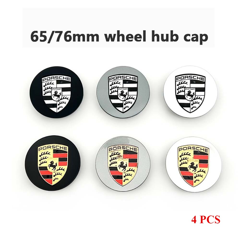 Top-Tier High-Quality Long-Lasting 4PCS Durable Logo Wheel Hub Cap for Porsche