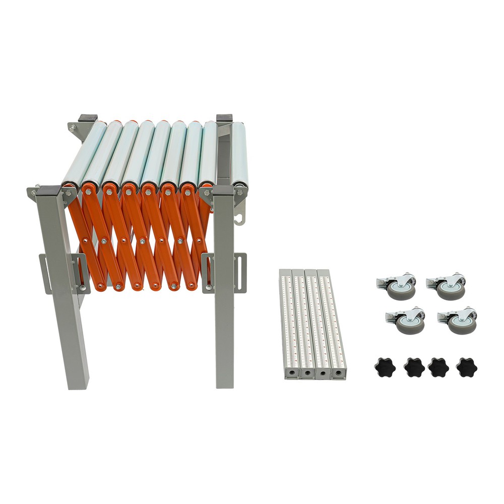 Adjustable Conveyor Table Flexible & Extendable Conveyor Roller Table 50kg max.