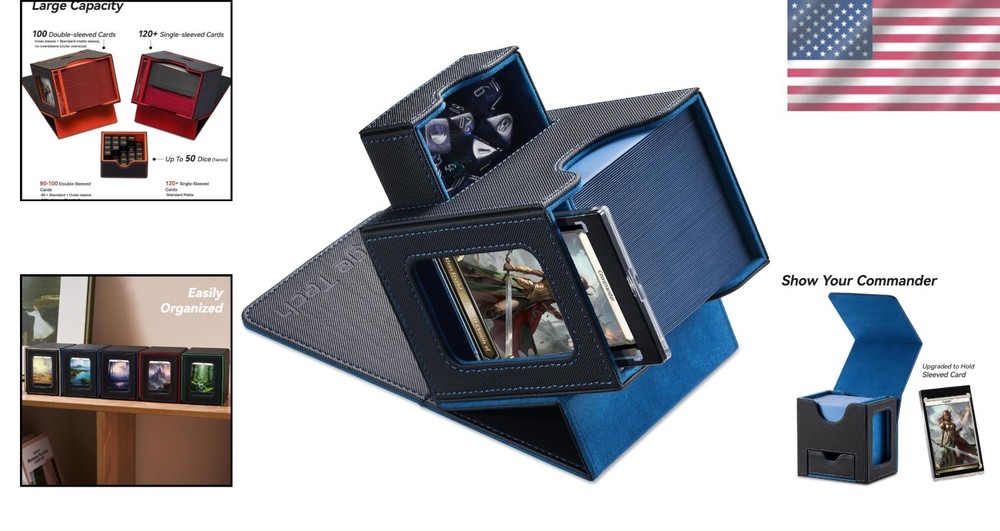 Enigma Commander Deck Box: Storage & Display for MTG EDH