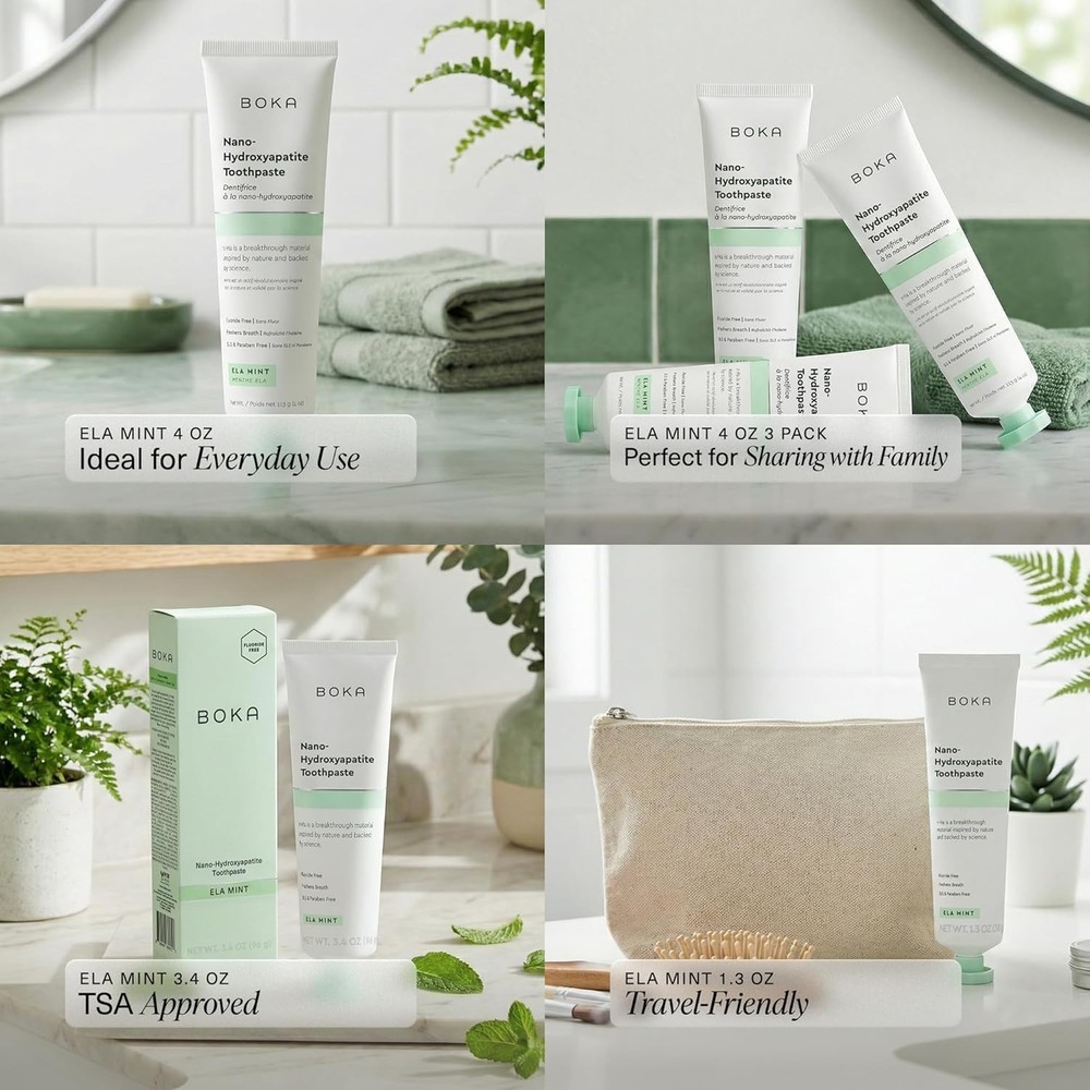 Boka Fluoride Free Toothpaste, Nano Hydroxyapatite Toothpaste, Appropriate