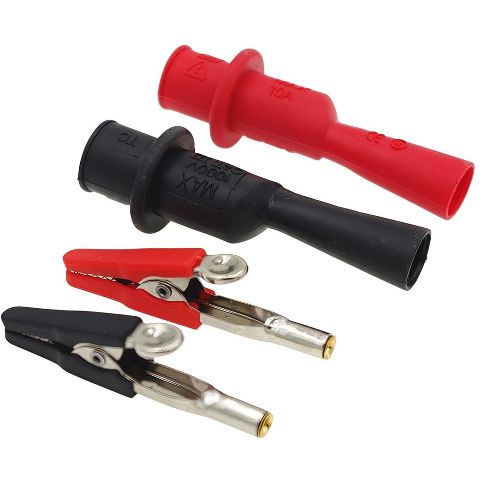Lightweight Insulated Alligator Clips - Essential for Safe Electrical Testing