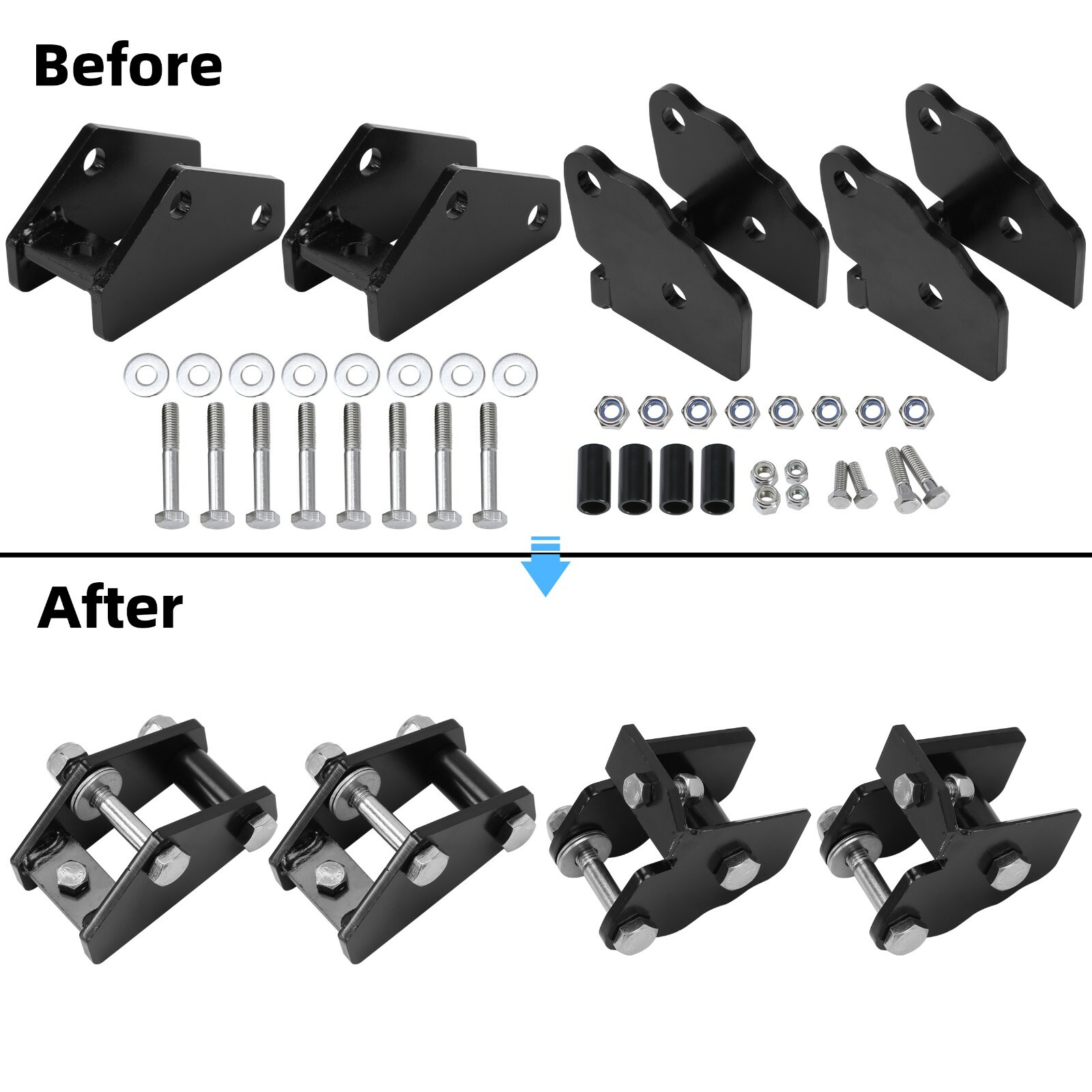 3" Lift Kit For Polaris Ranger XP 570 900 Full Size XP 1000 Crew (4 pcs)