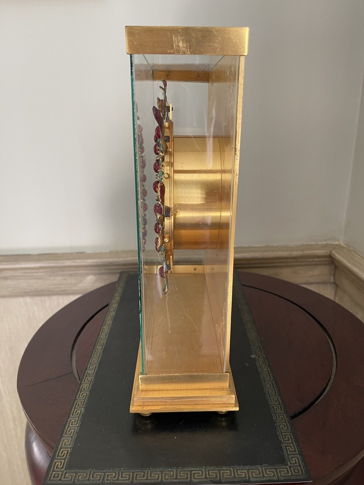 HOUR LAVIGNE - Enameled Mantle Clock - Needs Work