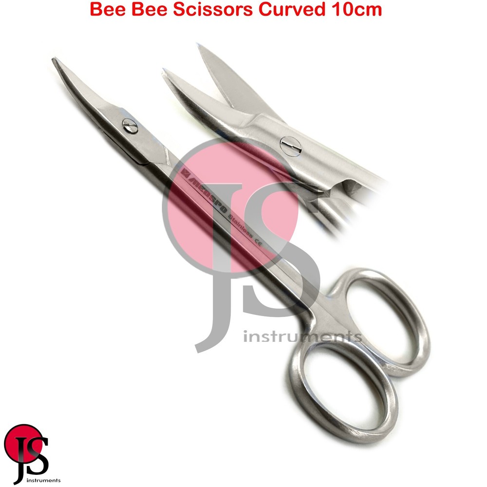 Beebee Cutting Temporary Crown Scissors 10cm Curved Dental Surgical Instruments