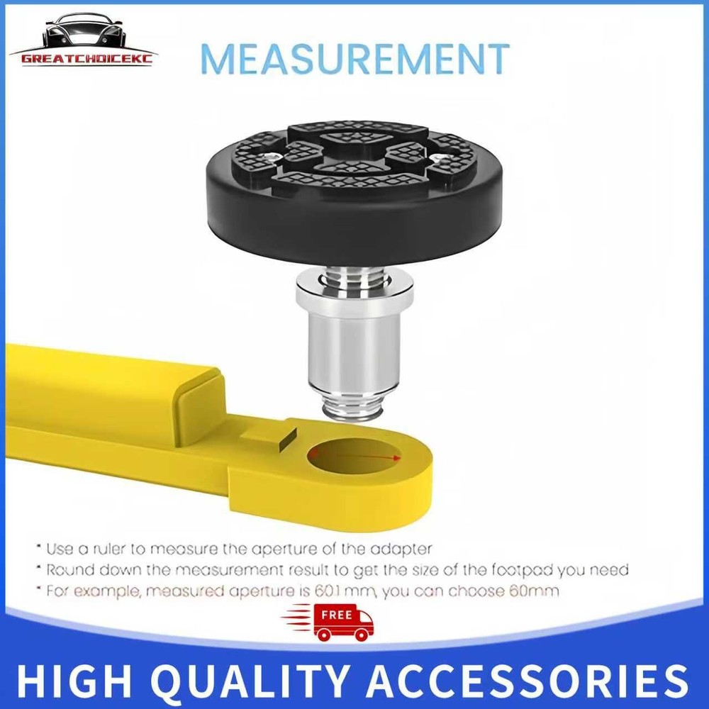 115mm Lift Rubber Pad 50mm Base 35mm Thread Adjustable Telescopic 1pc