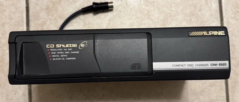 ALPINE CD Shuttle 6D Compact Disc Changer CHM-S620 M DAC With Magazine