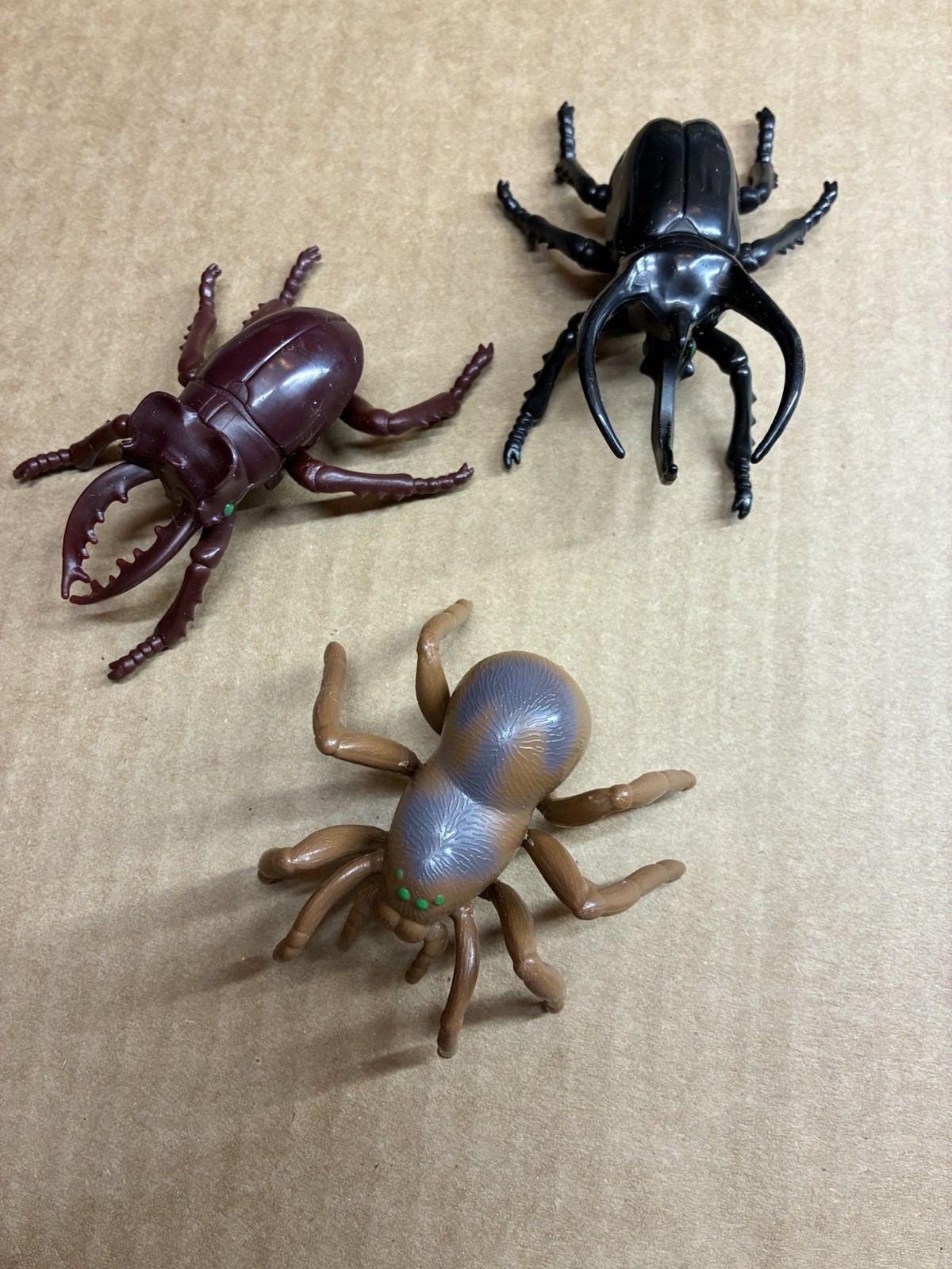 VINTAGE TOMY TOYS UGH -A - BUGS BEETLE WIND UP TOY Spider Bug 3 Total