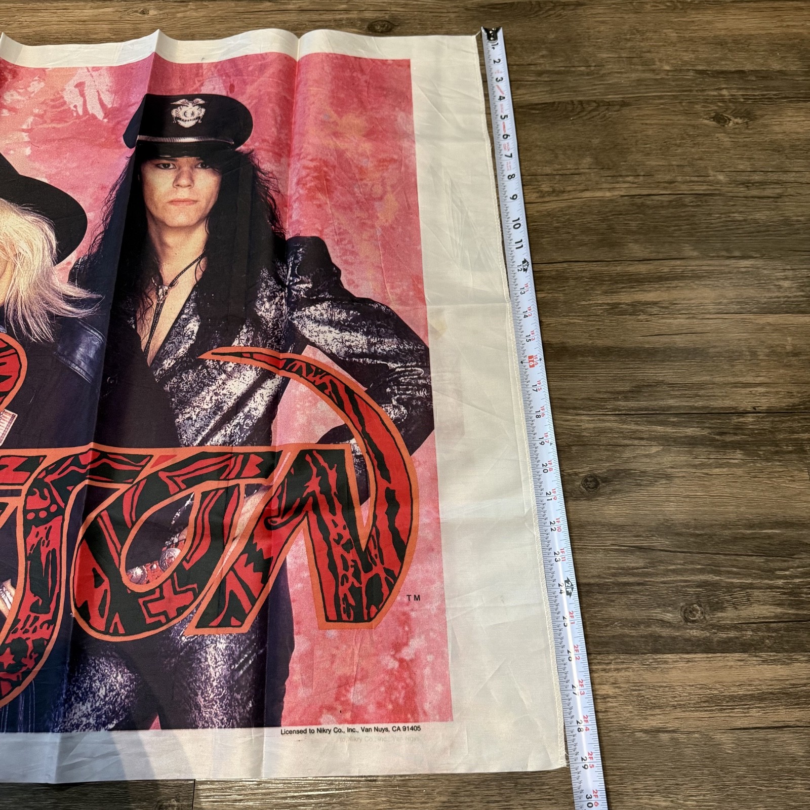 Posion Band 1988 Fabric Poster Banner Flag Rare Vintage 43"x29" Bret Michaels
