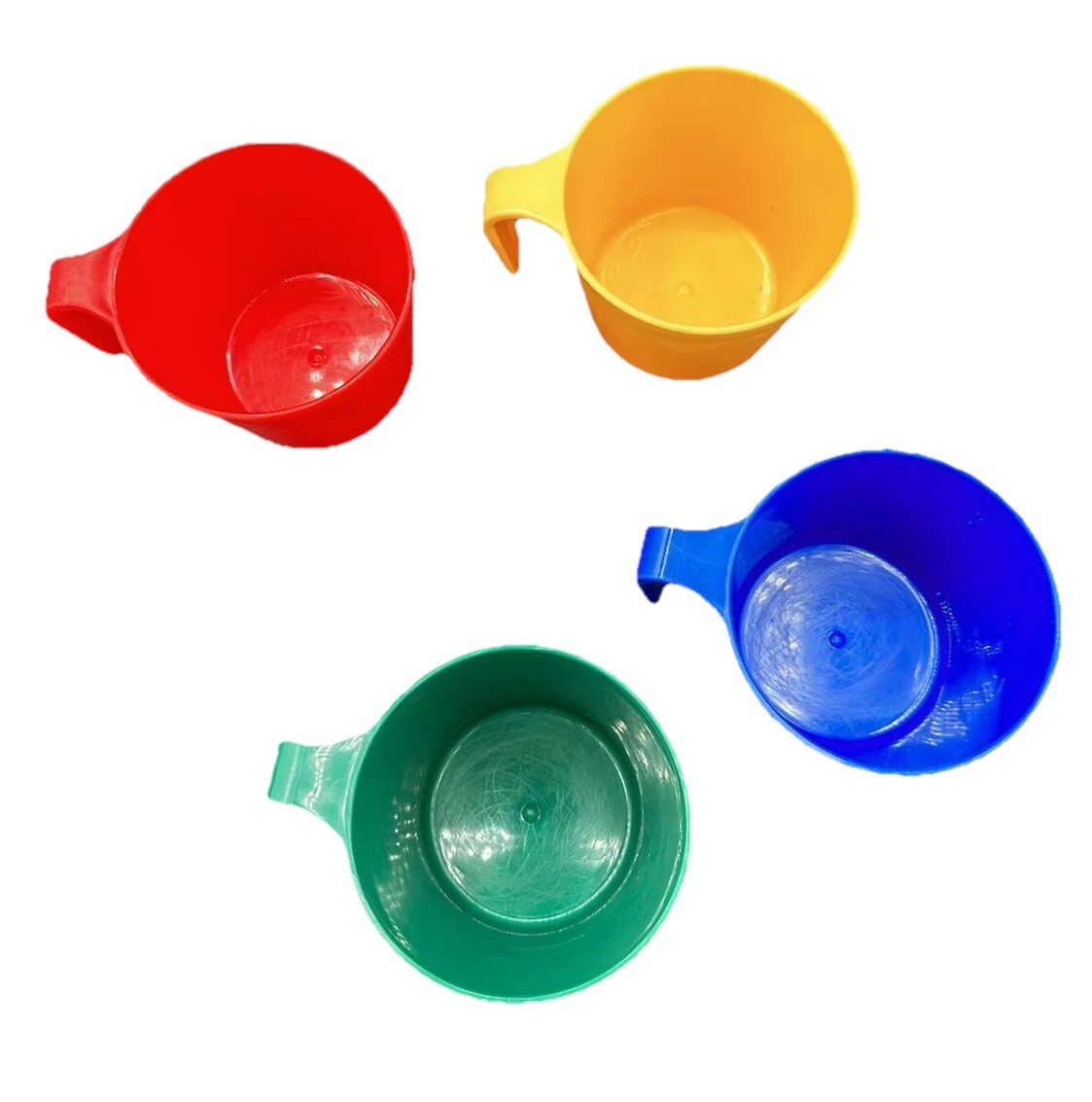 Vintage Mug Camping 4 lightweight Plastic 80's GSI Outdoors Tuff N Stuff