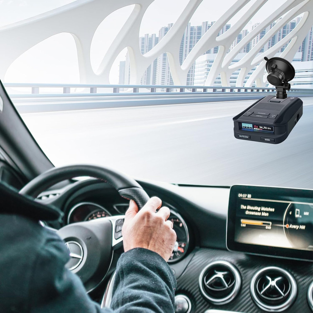 Radar Detector Mount,Car Windshield &Dashboard Suction Cup Bracket,Suitable