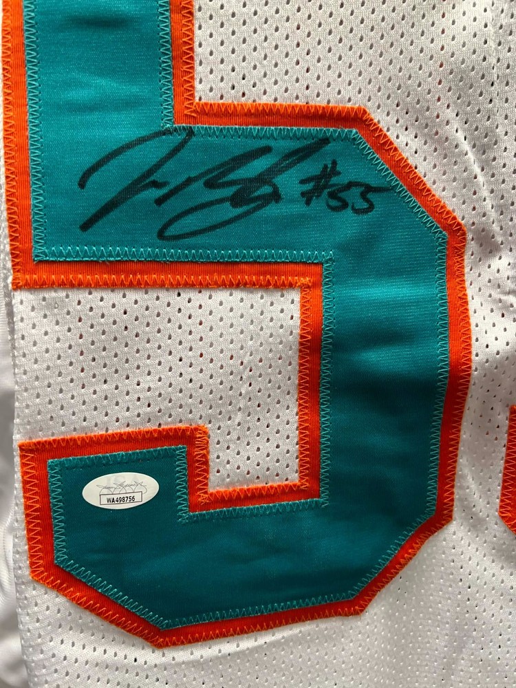 Jerome Baker Miami Dolphins Signed XL Jersey with JSA Certification