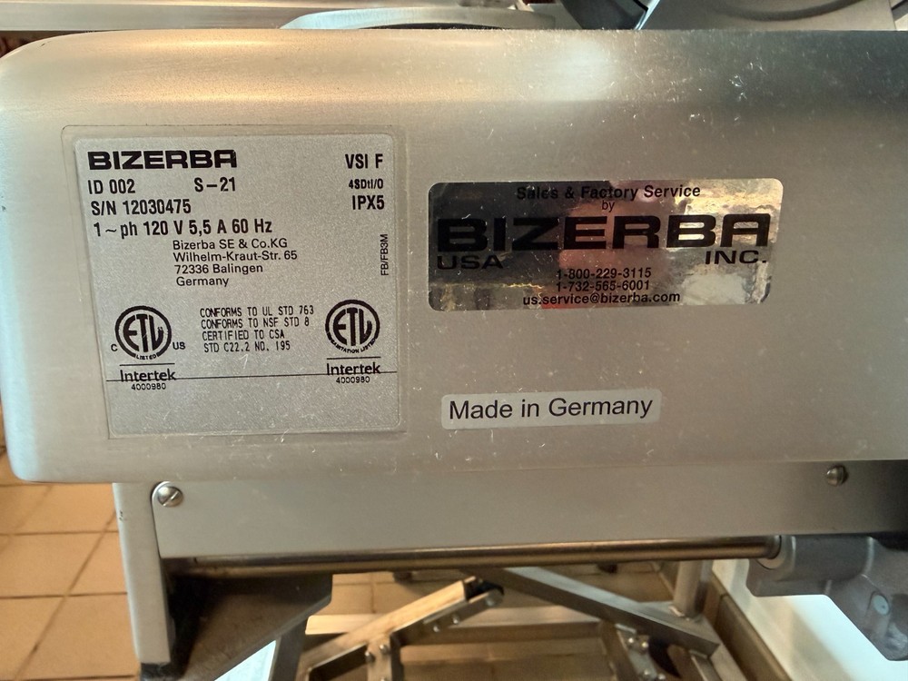 Bizerba VSI F Automatic Vertical Slicer Stacker On Stand - 2022 Lightly Used