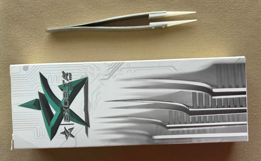 EXCELTA 159B-RTW PRECISION TWEEZERS w. replaceable tips - NEW
