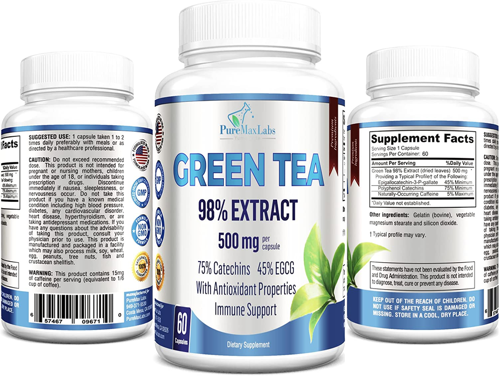✨Green Tea Extract 98% 3X Strength,75% Polyphenol Catechins,45% EGG,Antioxidant✨
