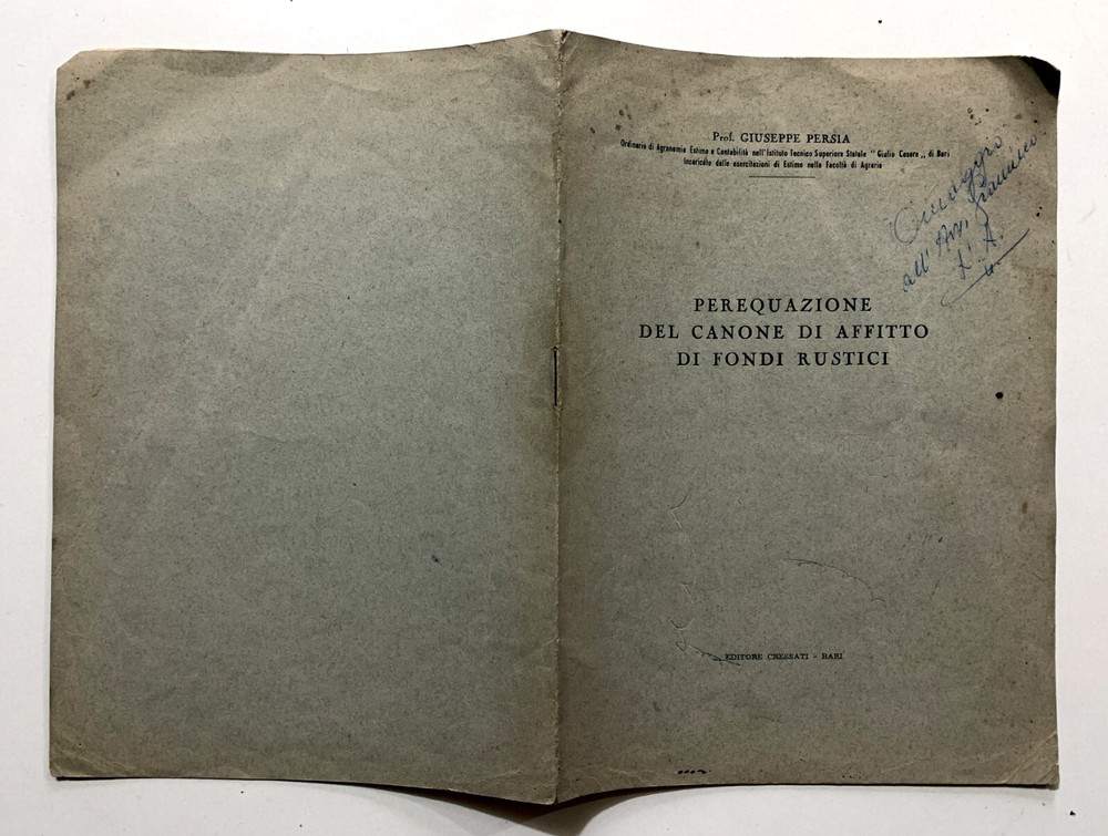 GIUSEPPE PERSIA EQUALIZATION FEE RENT RUSTIC FUNDS CRESSATI