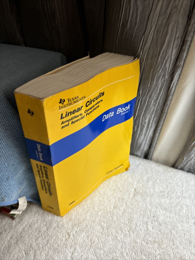 1989 Linear Circuits -Amplifiers Comparators & Special Functions Data Book Vol 1