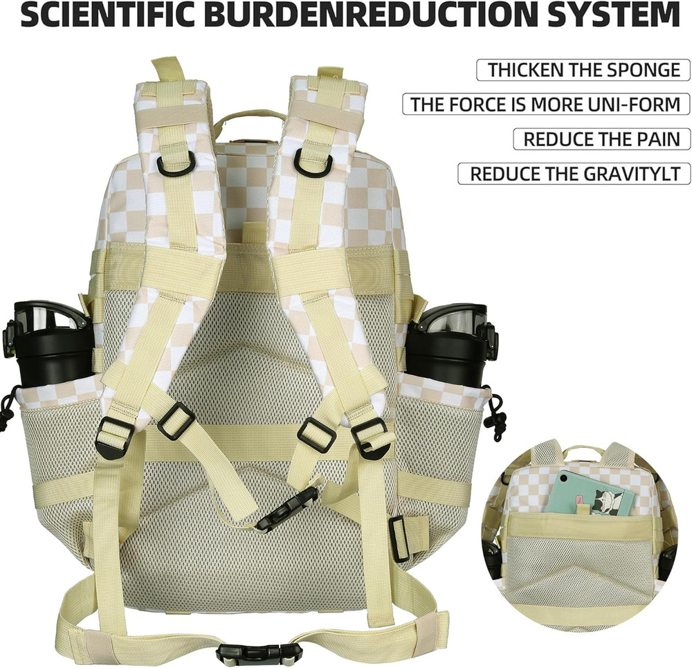 45L Tactical Assault Backpack 3 Day Assault Pack with Molle Waterproof Backpack