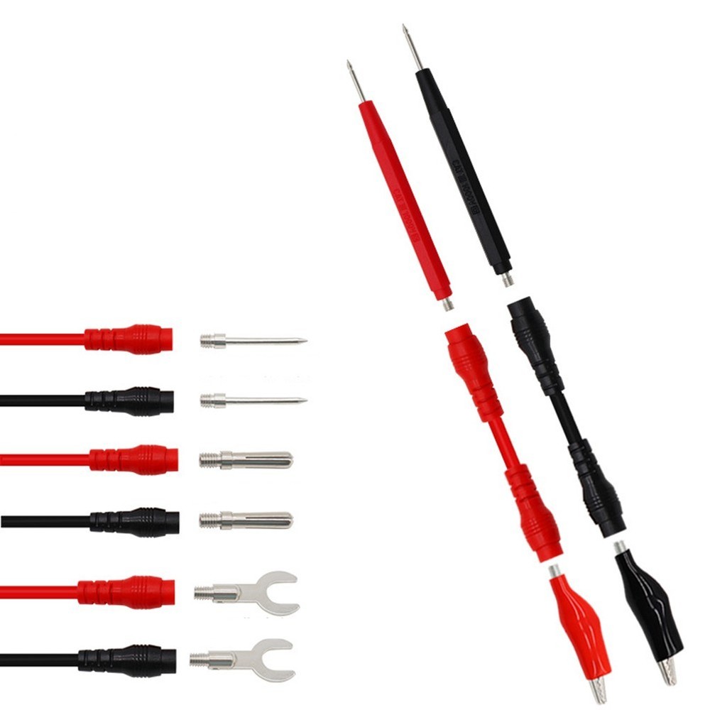 Multimeter Test Wires Test Probe Set Copper Test Wires Interchangeable Probes