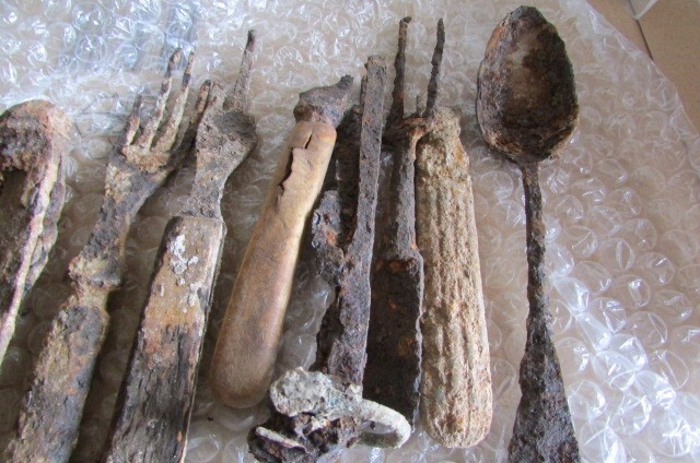 Group WW1 British Relics Dug Somme