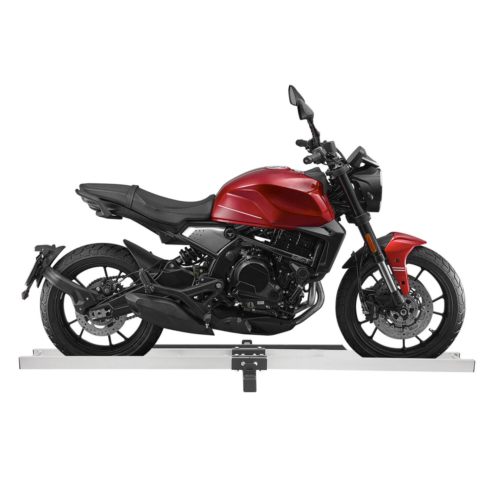 500lbs Steel Motorcycle Dirt Bike Carrier Hauler Hitch Mount Bike Rack Ramp