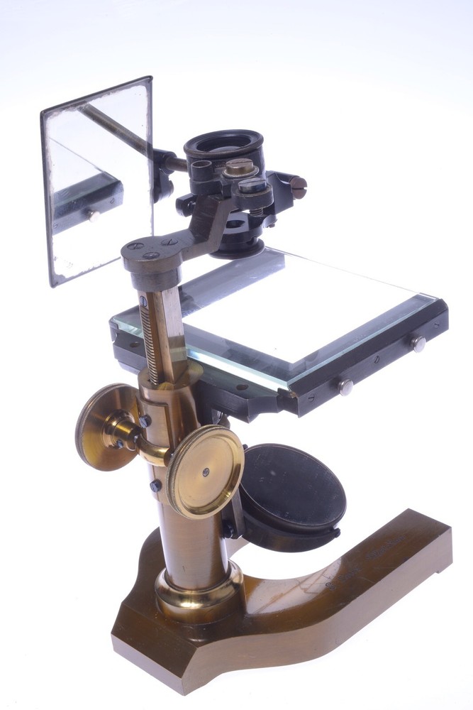 ✅ LEITZ, LEICA ANTIQUE SECTION DISSECTING MICROSCOPE *RARE* C.1910 CASE & KEY
