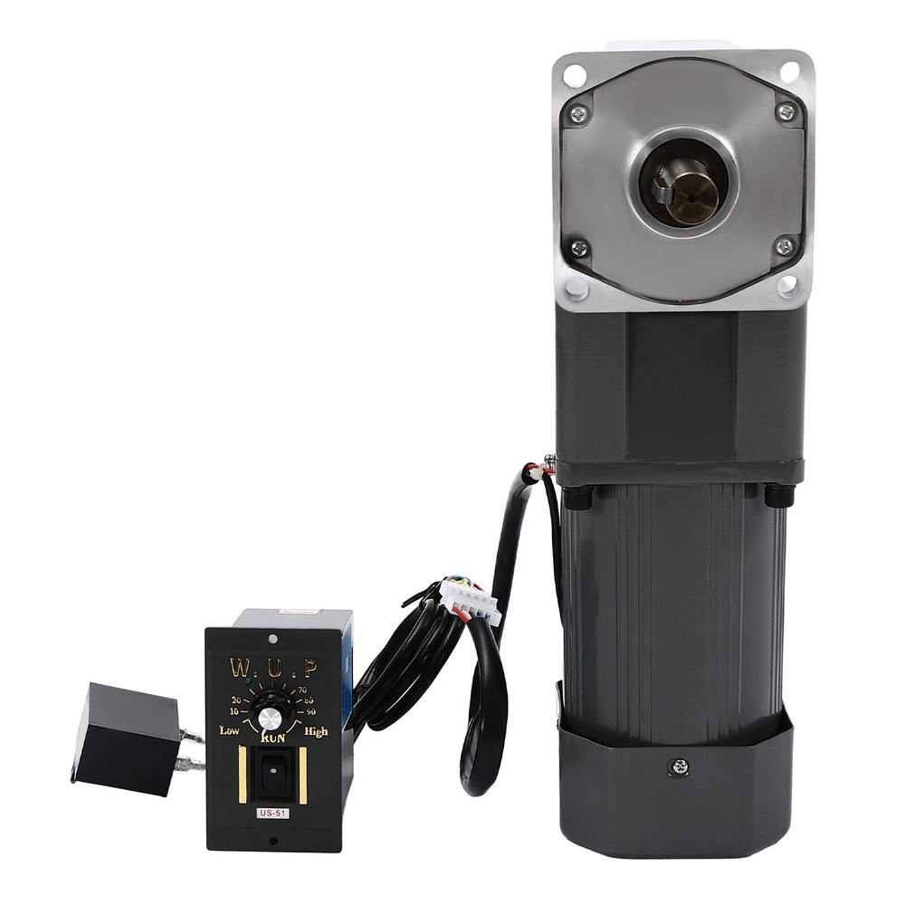 110V 200W Adjustable Speed Reversible AC Gear Reduction Motor with Controller