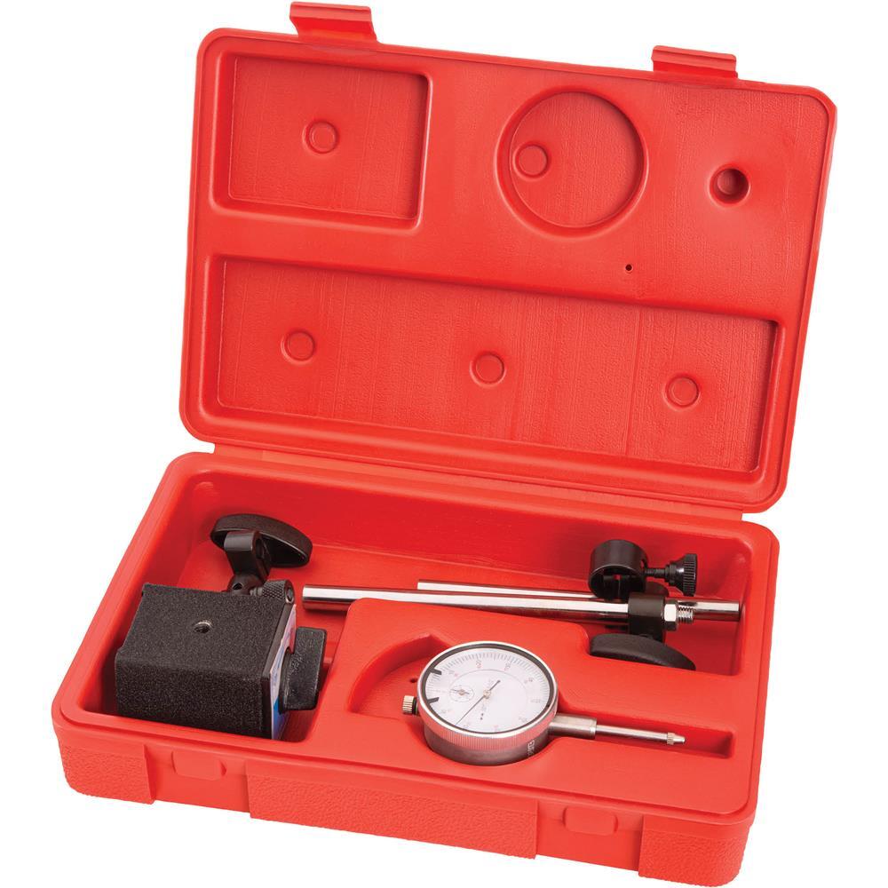 Magnetic Stand Dial Gauge Indicator Set Plunger Type