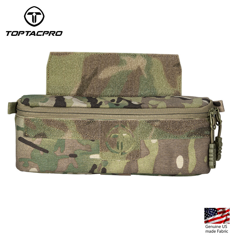 TOPTACPRO Tactical Dump Pouch Ferro Style Drop Pouch Hook&Loop D3 JPC FCPC MK4