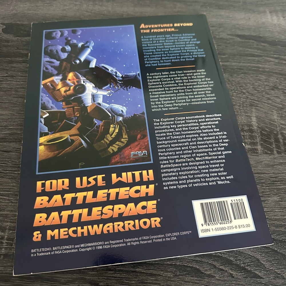 BattleTech Explorer Corps 1681 FASA 1996 Sourcebook