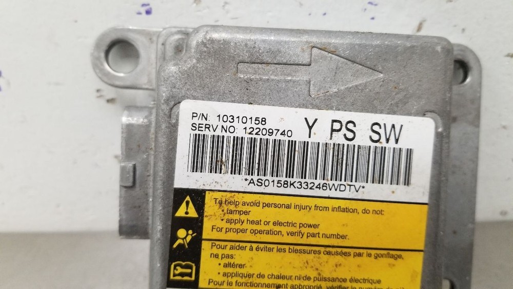 04 CHEVY CORVETTE C5 SRS CONTROL MODULE 12209740