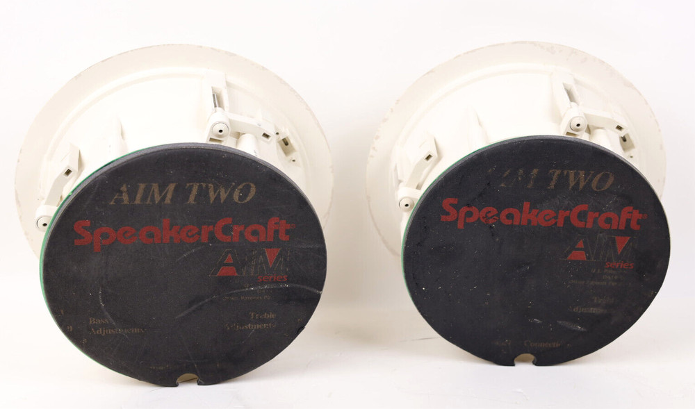 2x SpeakerCraft AIM Two AIM Series Speaker (White) o996