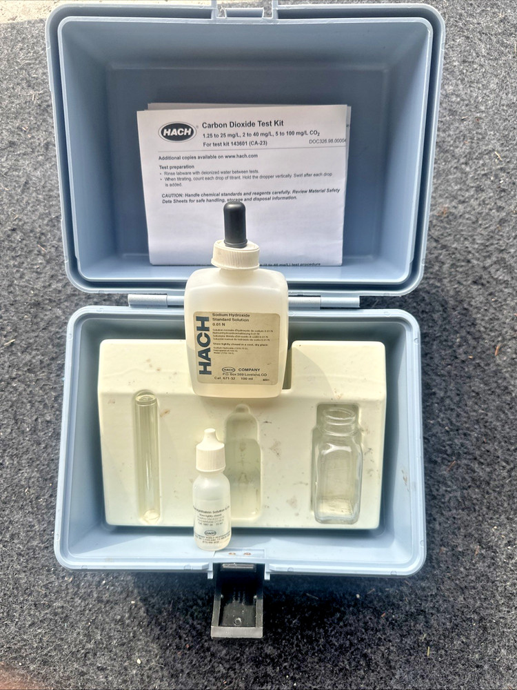 Hach CO2 Test Kit CA-23 Carbon Dioxide 1436-01