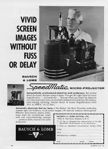 Bausch & Lomb Speedmatic Micro-Projector Automatic Projection Microscope