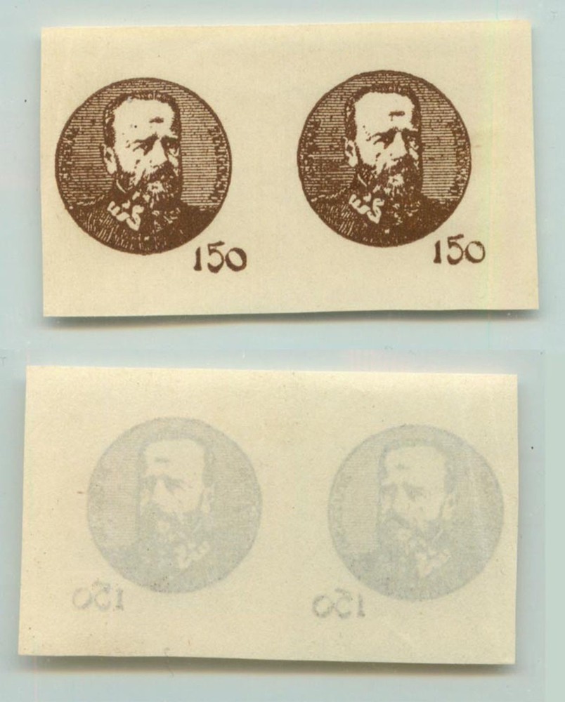 Central Lithuania 1921 SC 58 mint proof pair . e968