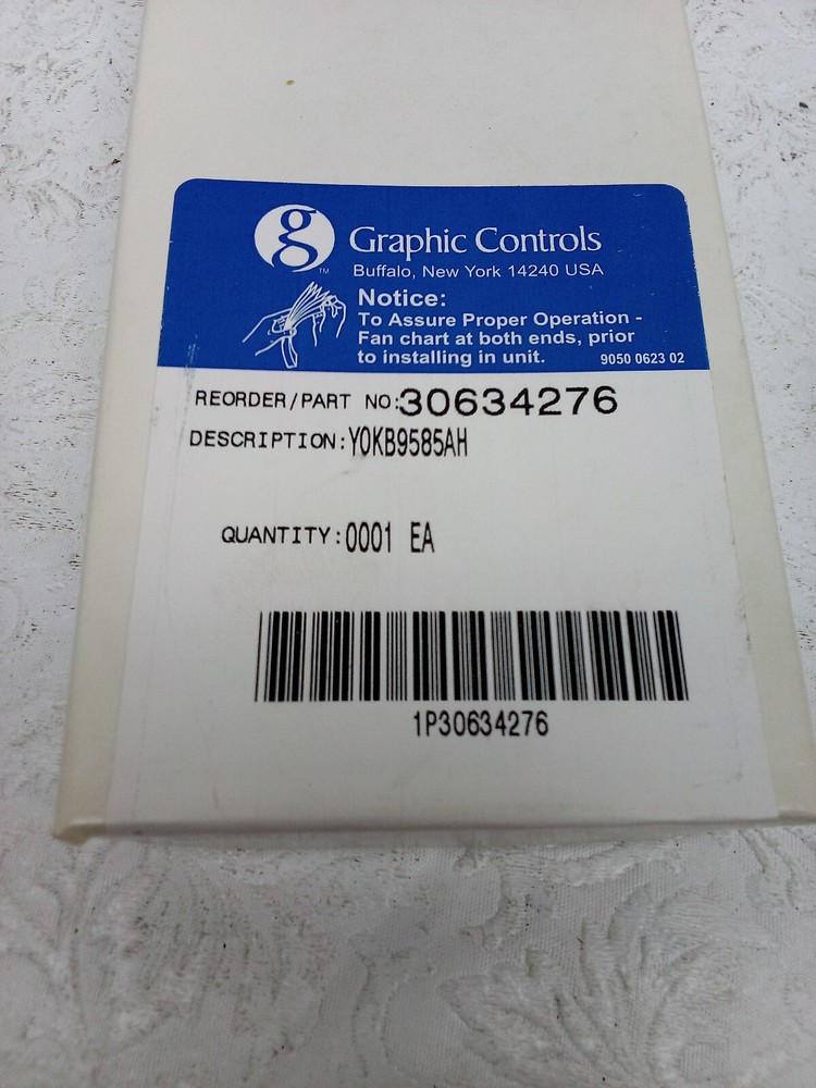 Graphic Controls Chart Paper Model YOKB9585AH - NEW