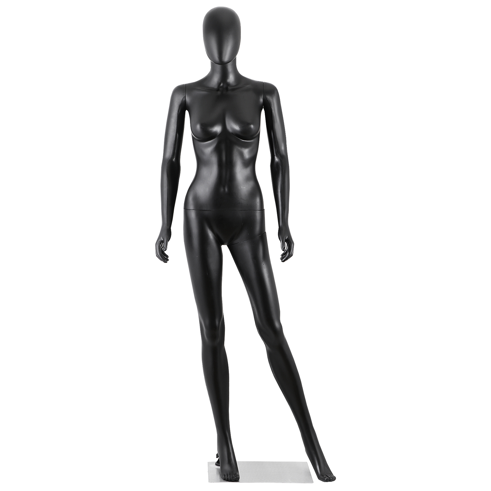 Female Mannequin Dress Form 70 Inch Adjustable Mannequin Full Body w/Base Black