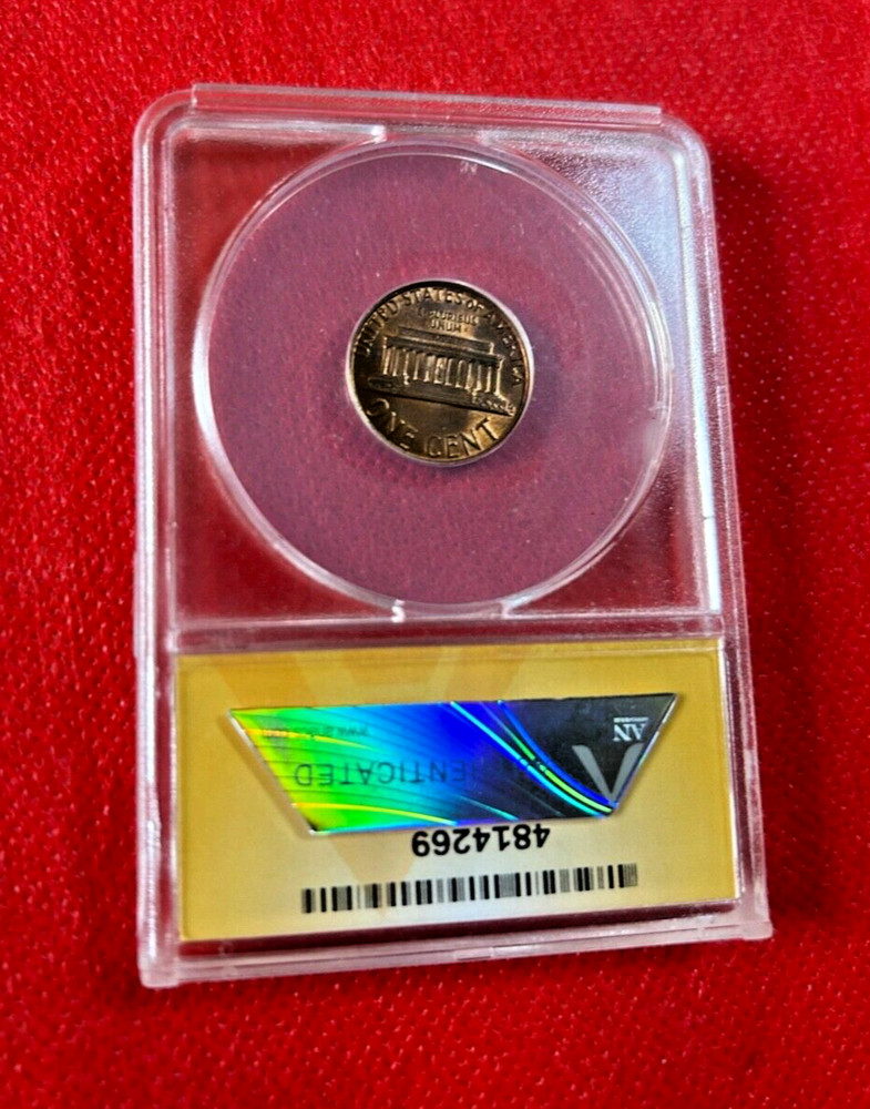 1981 ONE CENT US COIN ANACS MS 63 RB