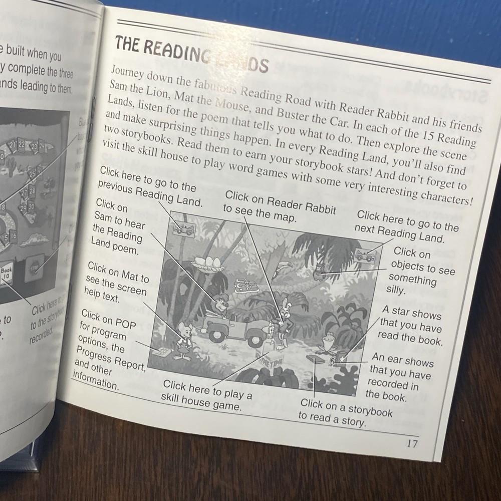 Reader Rabbit Reading Ages 6-9 PC MAC CD Rom 90s Educational Video Game VGC Copy
