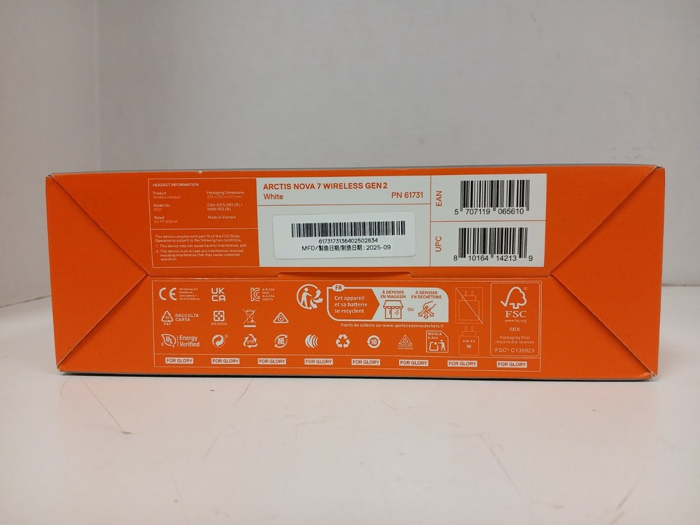 Steelseries Nova 7 Wireless Gen 2 Gaming Headset, White *READ*