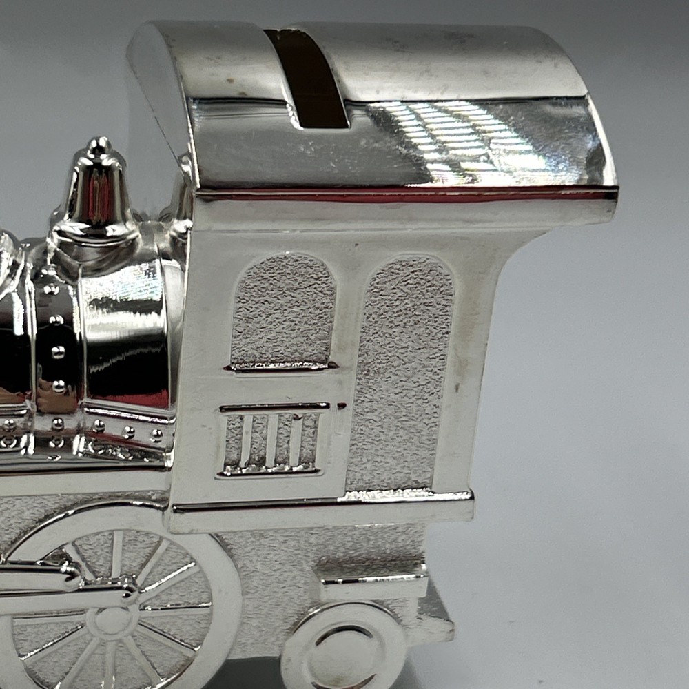 Things Remembered Silverplated Train Bank With Box
