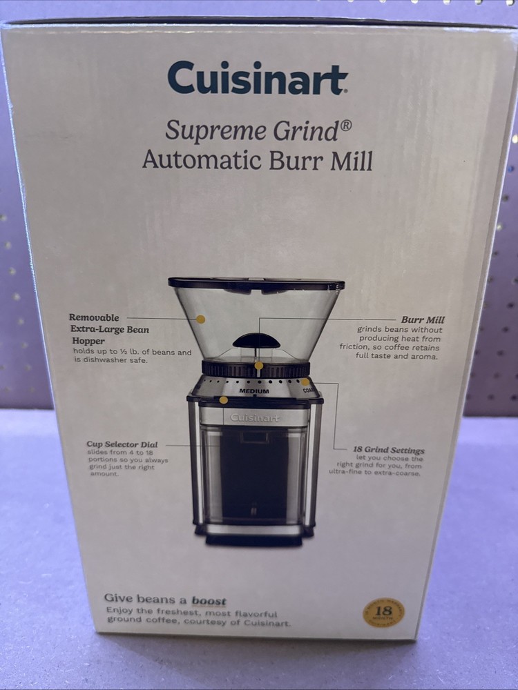 Cuisinart DBM-8 Electric Burr Grinder Automatic Burr